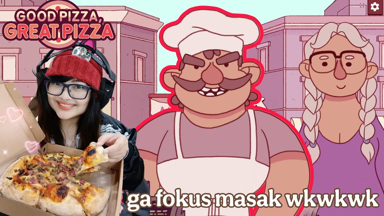 Makan pizza sambil main game pizza~
