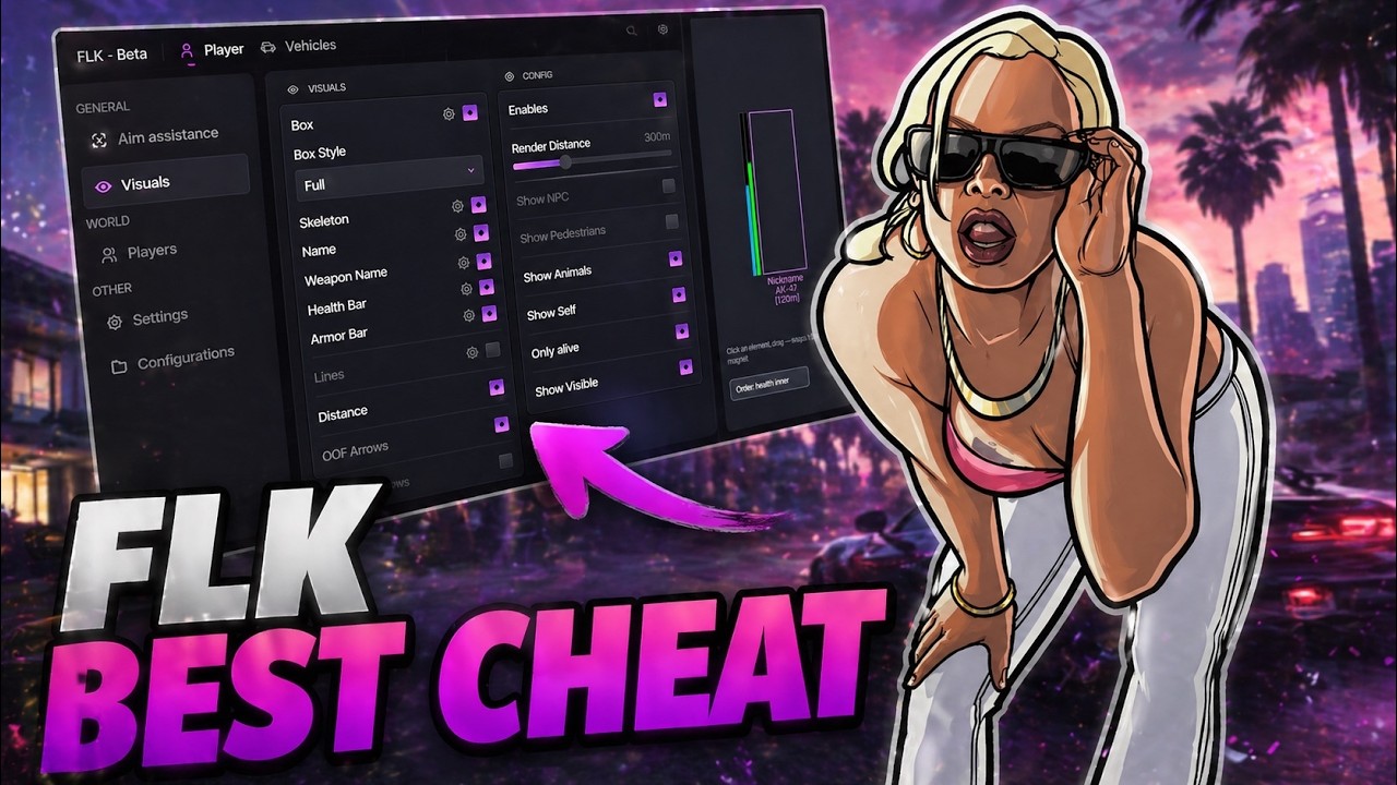 The best FiveM External Cheat | FLK 2026