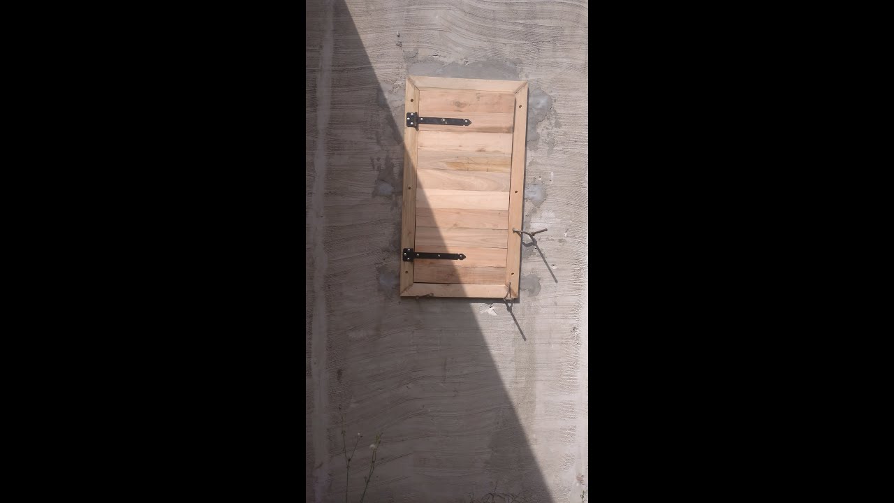 COMO HACER POSTIGON o CONTRAVENTANA  EN MADERA RUSTICA. / POSTIGON or ROLLED WOODEN SHUTTER.