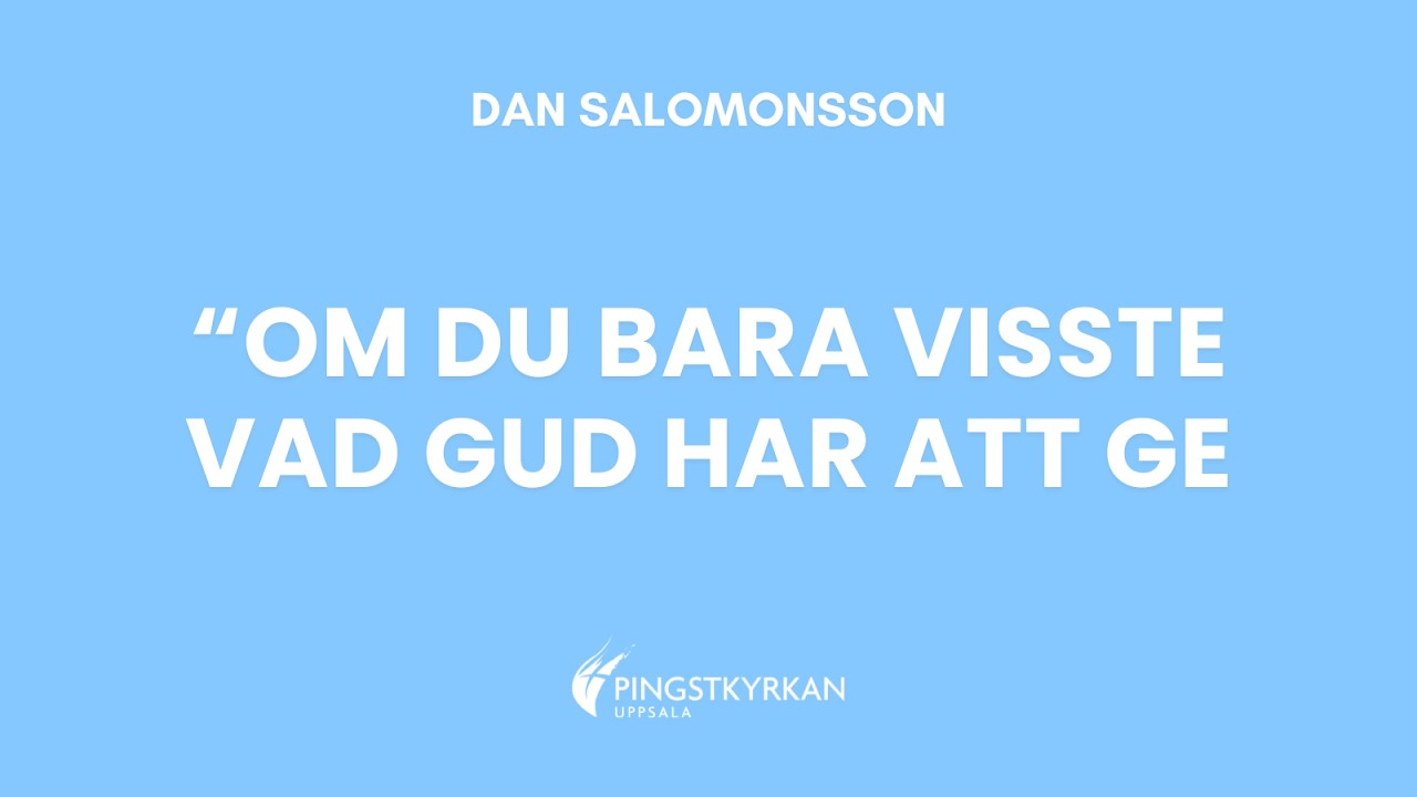 Gudstjänst från Uppsala pingst 2026-02-15