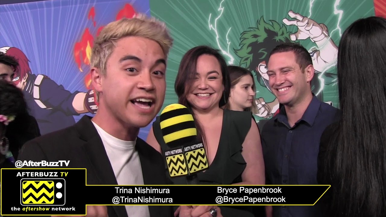 Trina Nishimura & Bryce Papenbrook at the Premiere of My Hero Academia: Heroes Rising