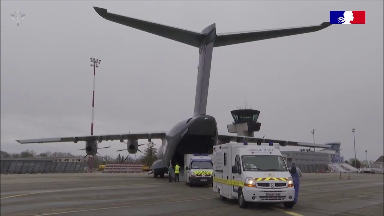 German A400M coronavirus patients transfer operation