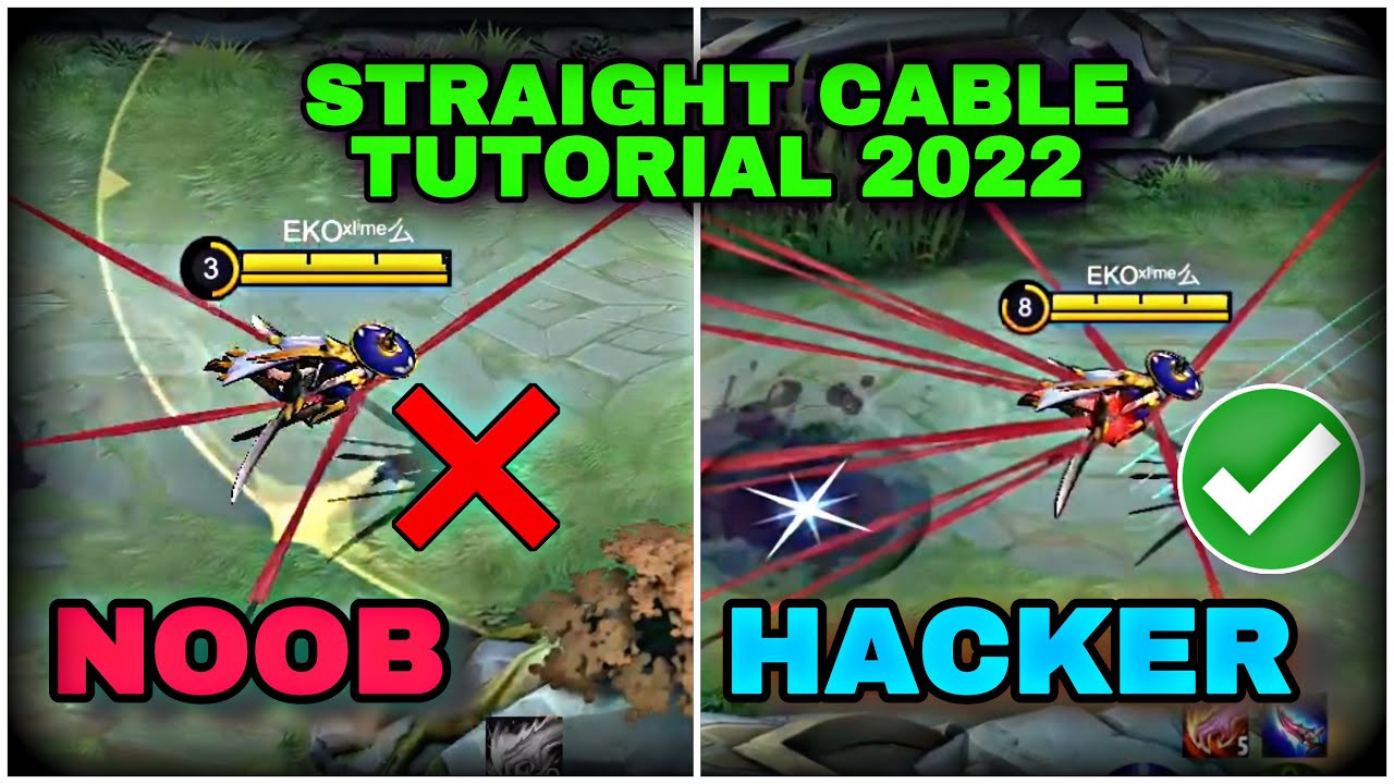 STRAIGHT CABLE FANNY TUTORIAL 2022🔥 || BY EKO XLIME || MLBB