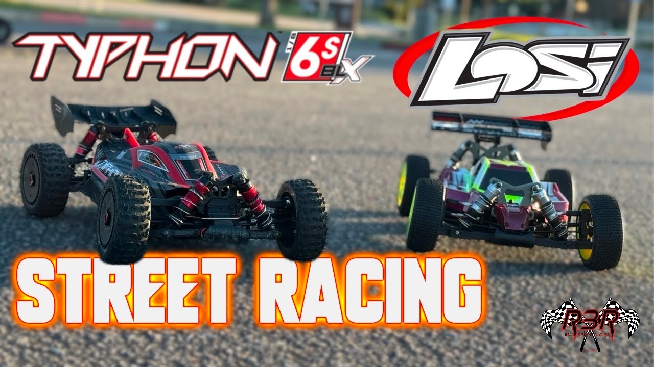 Losi 8ight XE & Arrma Typhon 6s | Street Racing