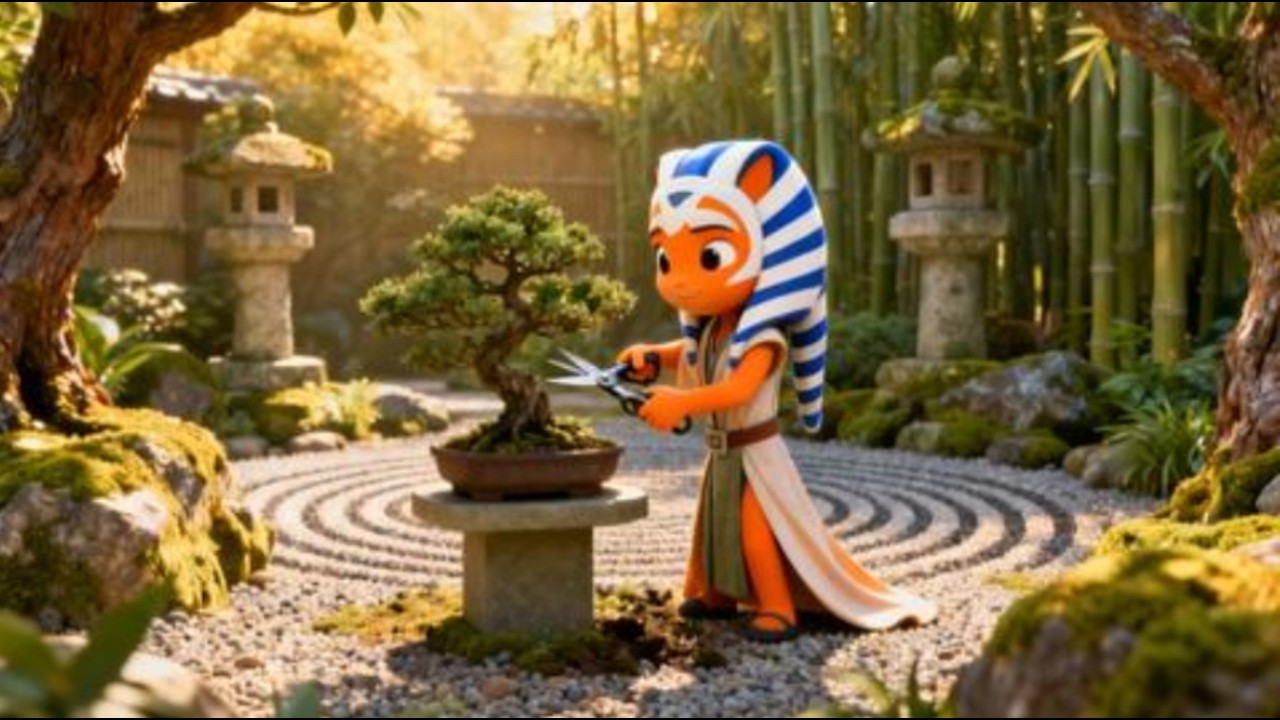Chibi Star Wars: Ahsoka Tano's Zen Garden of Galactic Peace