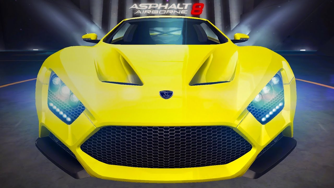 Asphalt 8, ZENVO ST1 In Yellow, Multiplayer, 4K 60fps
