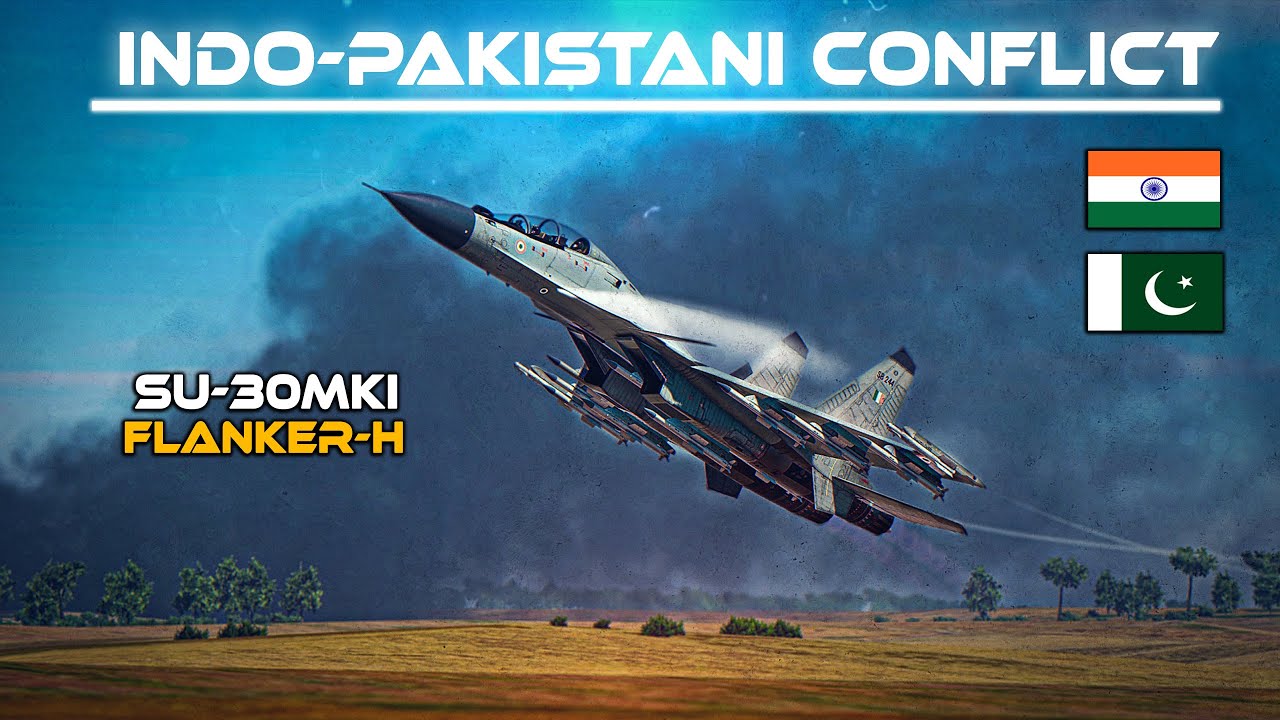 Indo-Pakistani Conflict | Air Battle Over Kashmir | SU-30 MKI | Digital Combat Simulator | DCS |