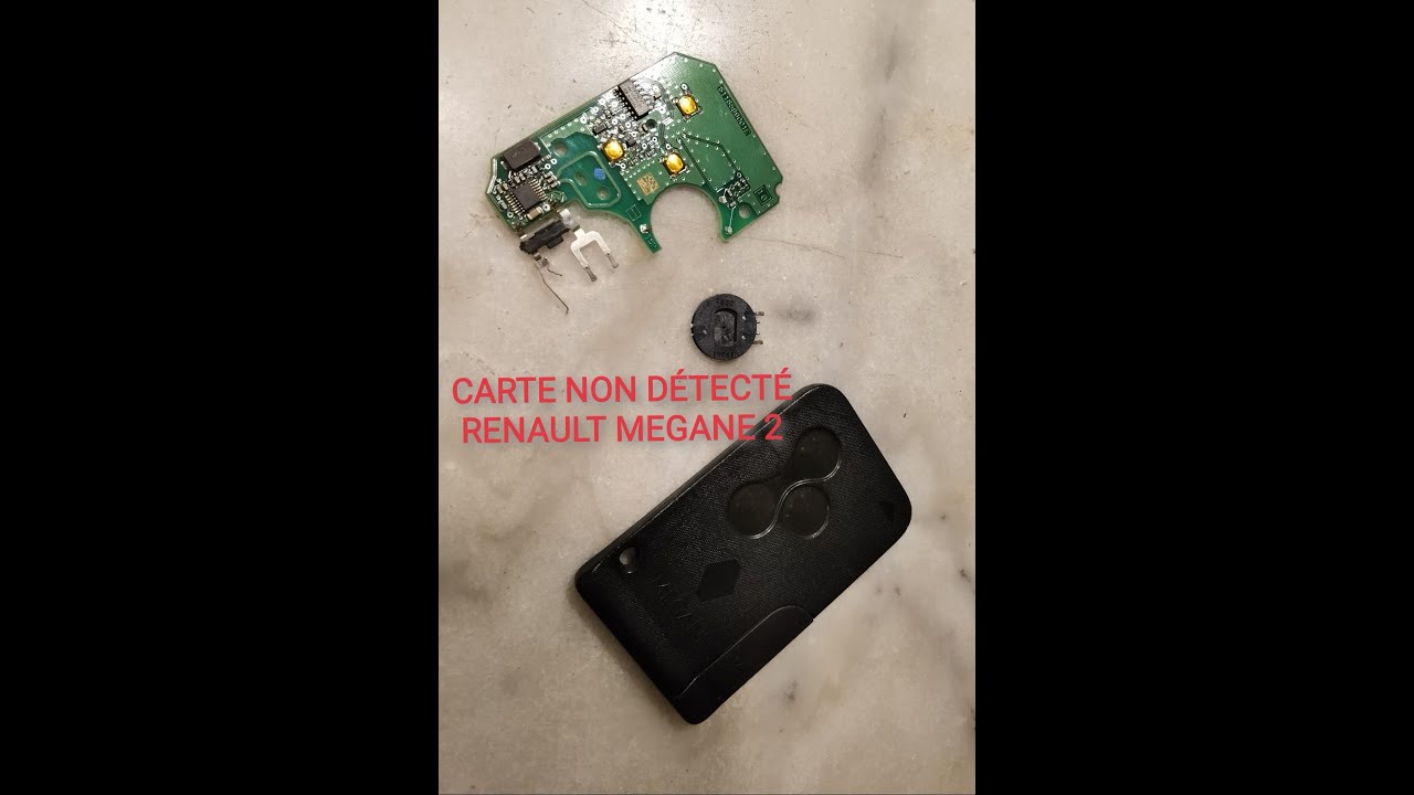CARTE NON D&Eacute;TECT&Eacute;E RENAULT MEGANE