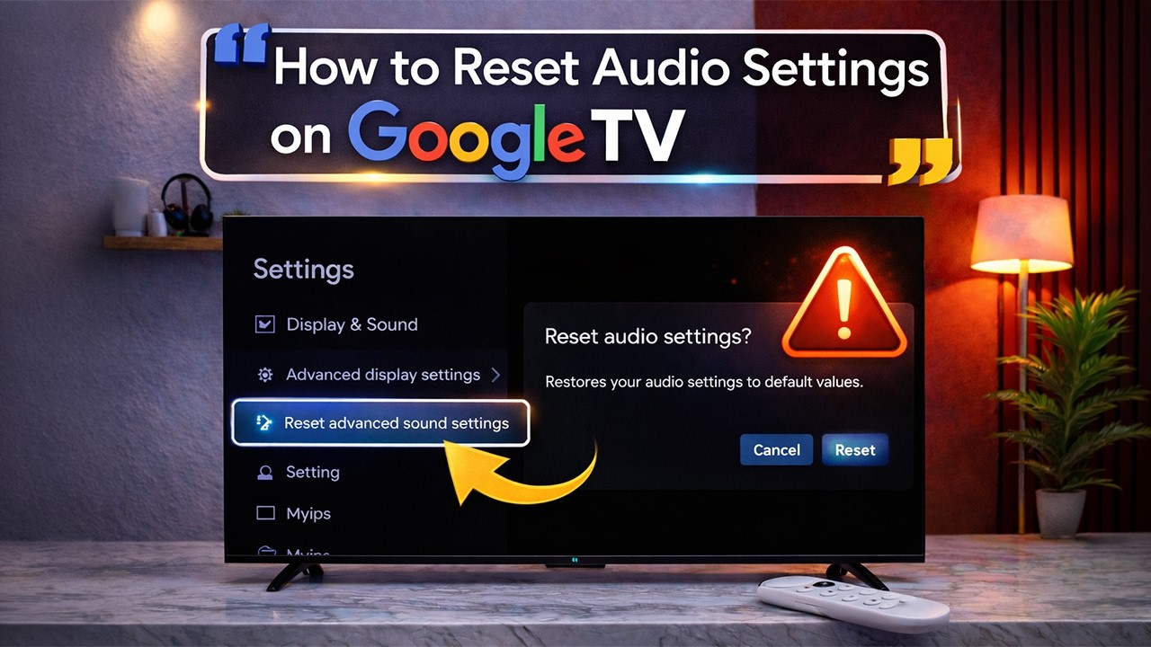 How to Reset Audio Settings on Google TV | FIX ALL GOOGLE TV SOUND ISSUES