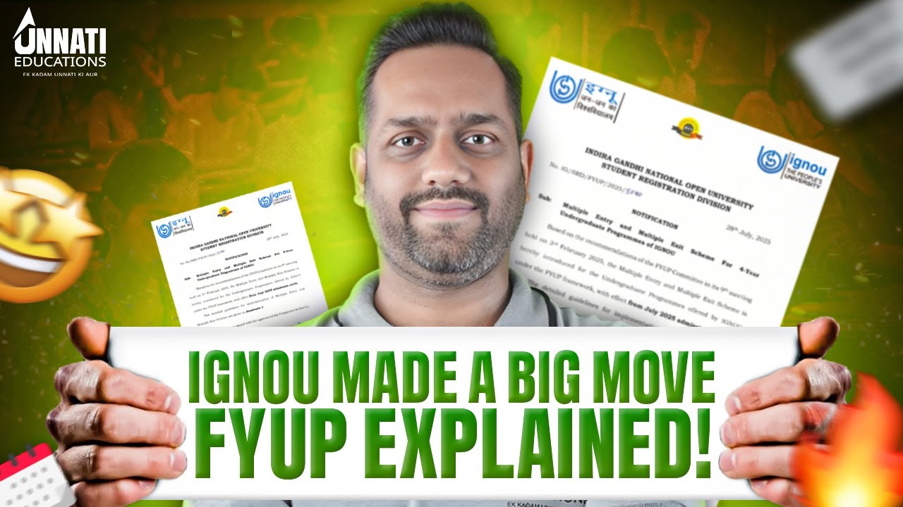 FYUP Degree Explained 2025-26 | IGNOU FYUP Scheme Explained – Save 7 Years Before Too Late!