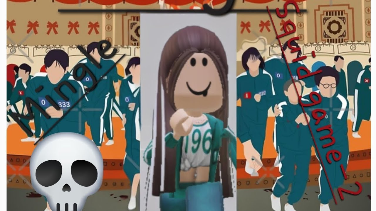 je joue à mingle de Squid game sur roblox ! 🪦( le jeu avec les tourniquets et les portes)