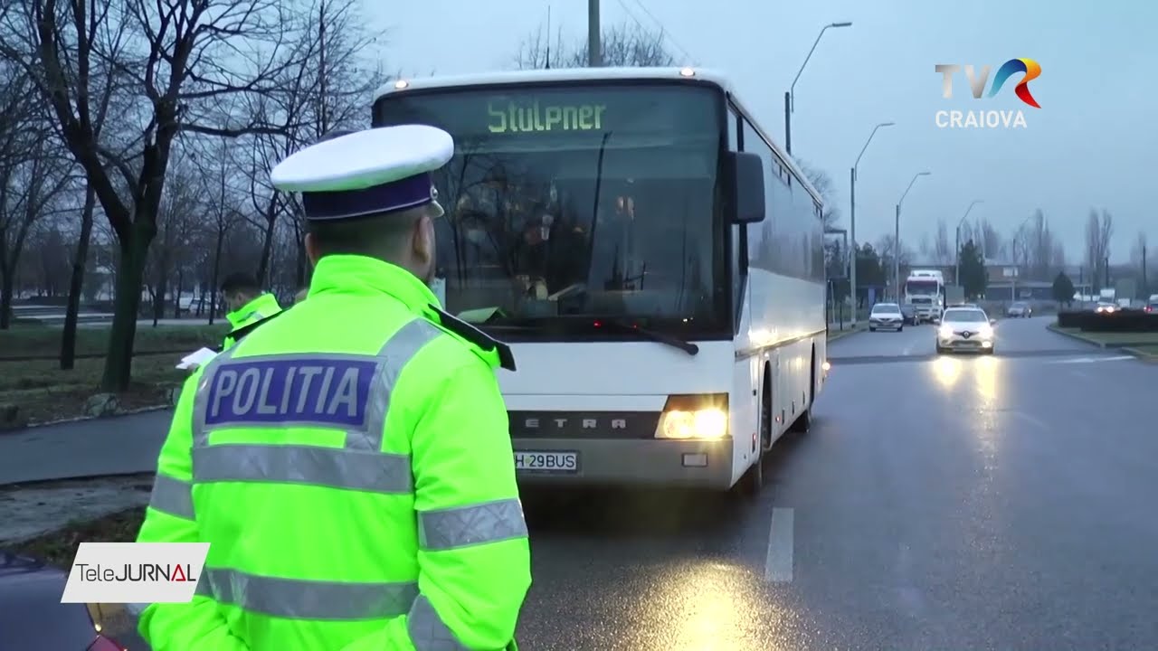 ȘOFER DE AUTOBUZ PRINS BĂUT LA VOLAN