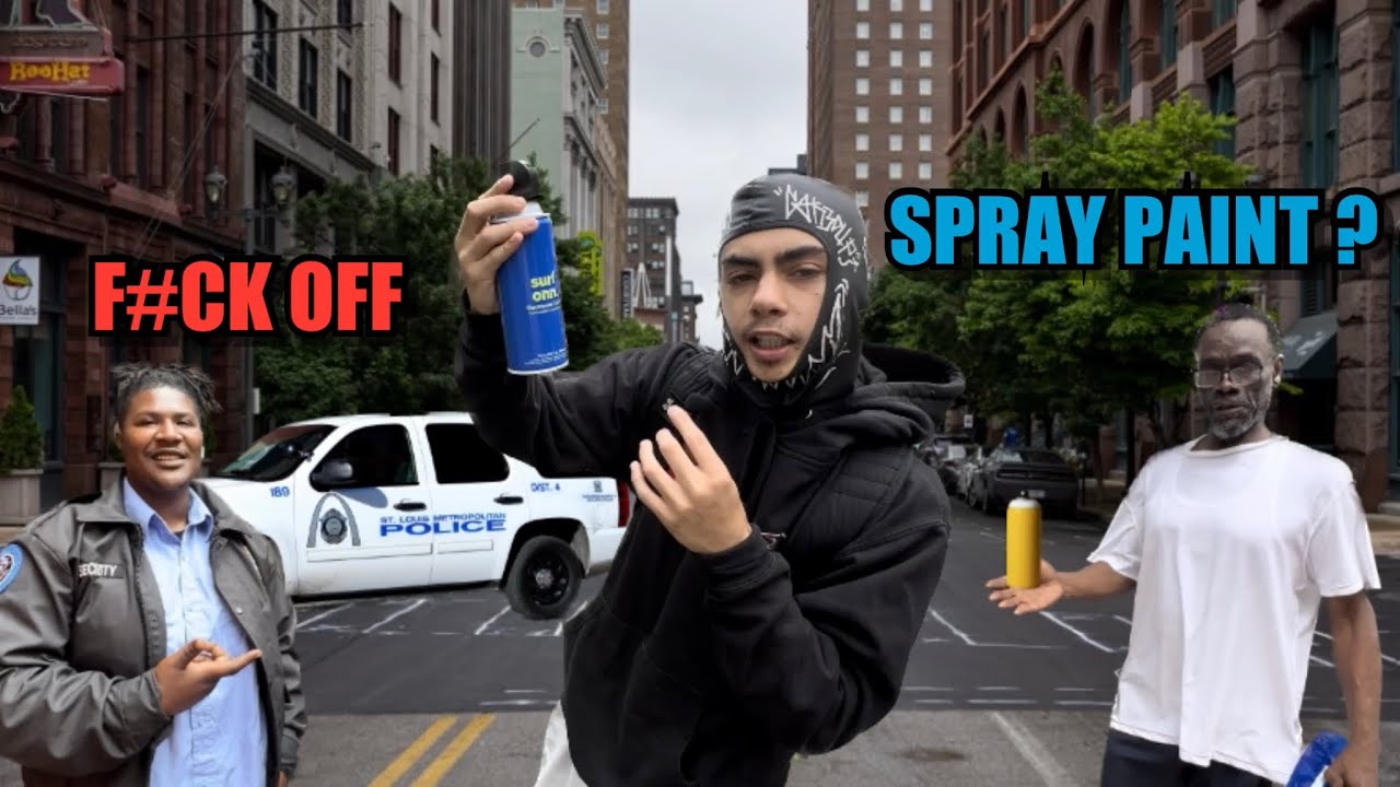 FAKE SPRAY PAINT PRANK &ldquo; Cops Called&rdquo;