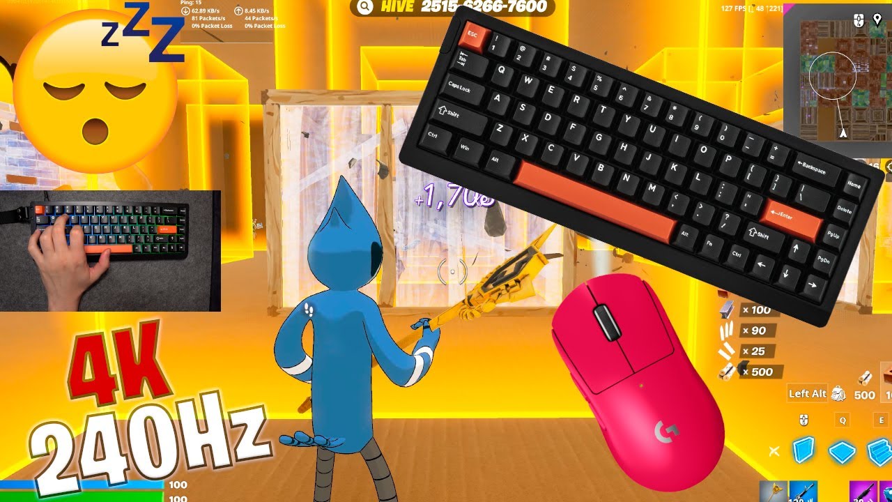 Epomaker 68HE Lite Unboxing ASMR 😴 Box Fight Gameplay 📦 Satisfying Keyboard Fortnite 4K 240 FPS 🏆