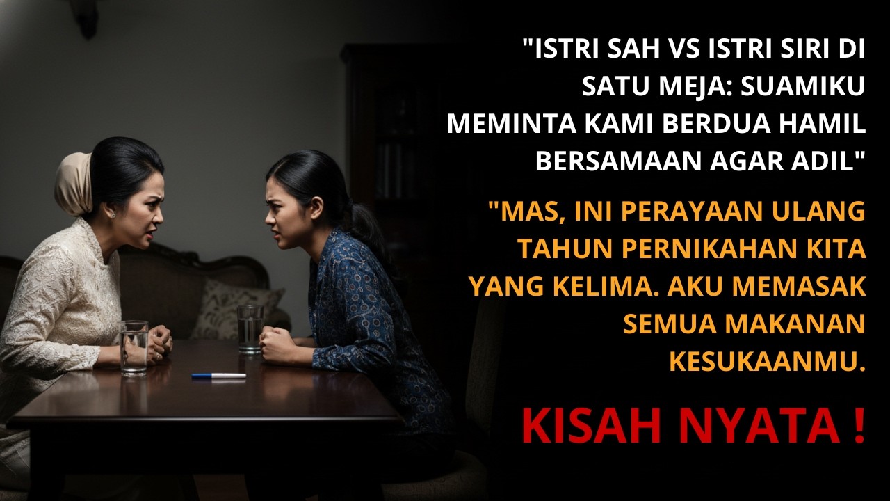 ISTRI SAH VS ISTRI SIRI DI SATU MEJA! SUAMIKU MEMINTA KAMI BERDUA HAMIL BERSAMAAN AGAR ADIL!
