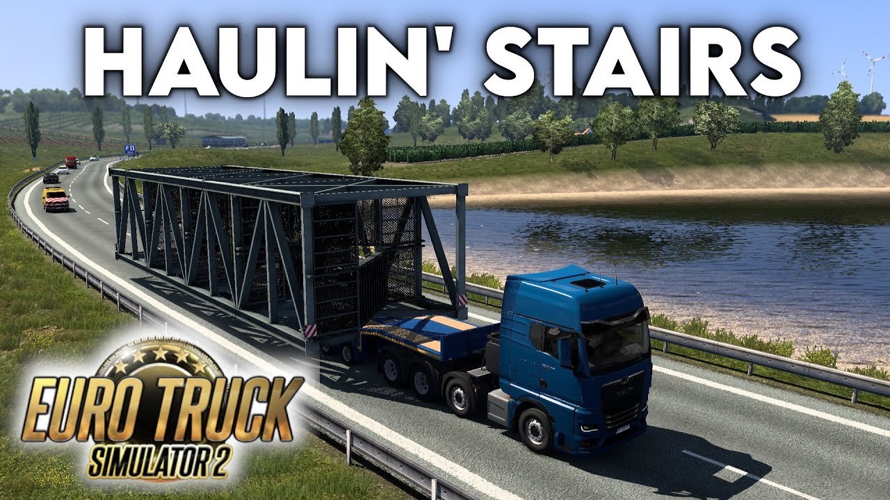 MASSIVE STAIRCASE - Special Transport - Linz to Brno - ETS2 Career - 147