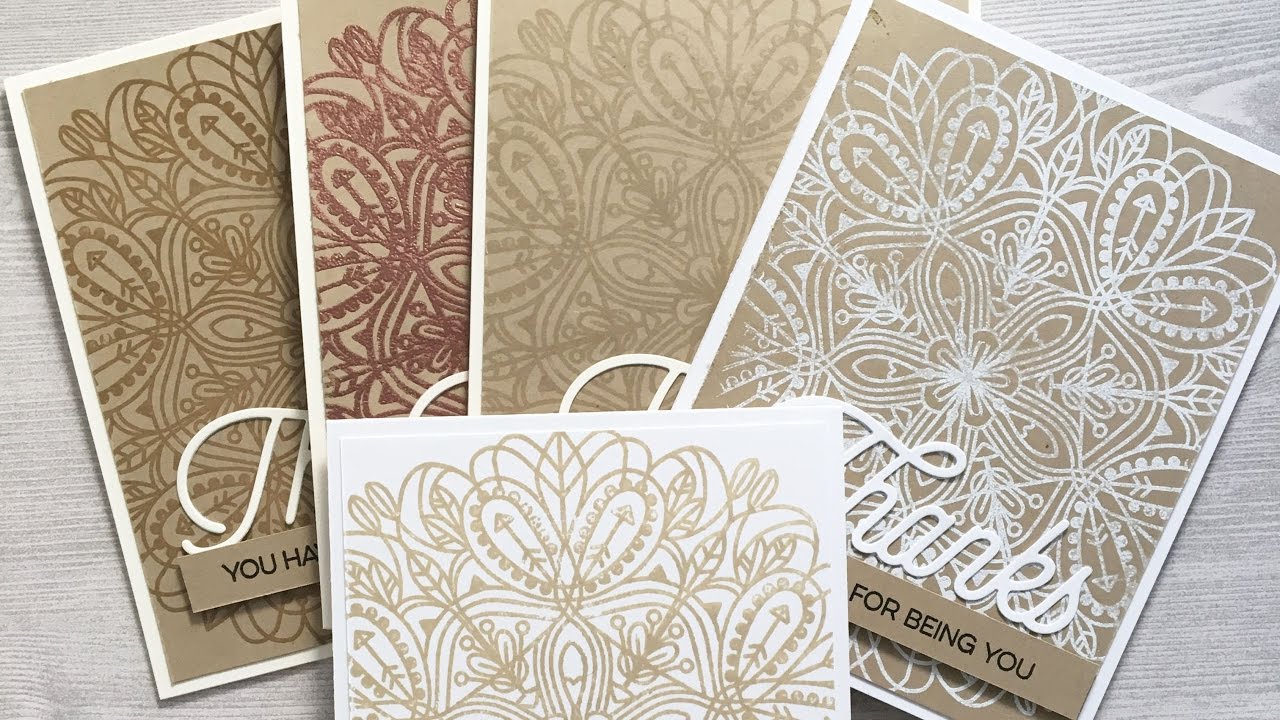 MISTI Technique: Bulk Thank You Cards
