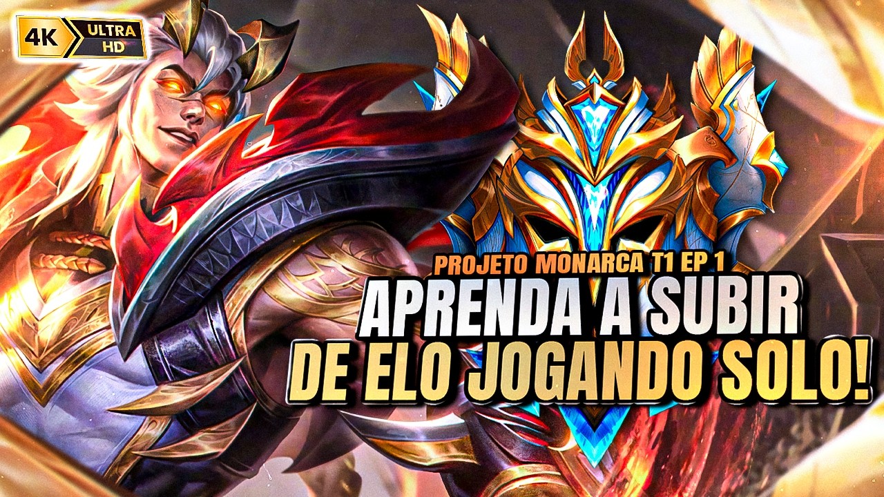 APRENDA A SUBIR DE ELO JOGANDO SOLO! PROJETO MONARCA T1 EP #1 | LOL WILD RIFT