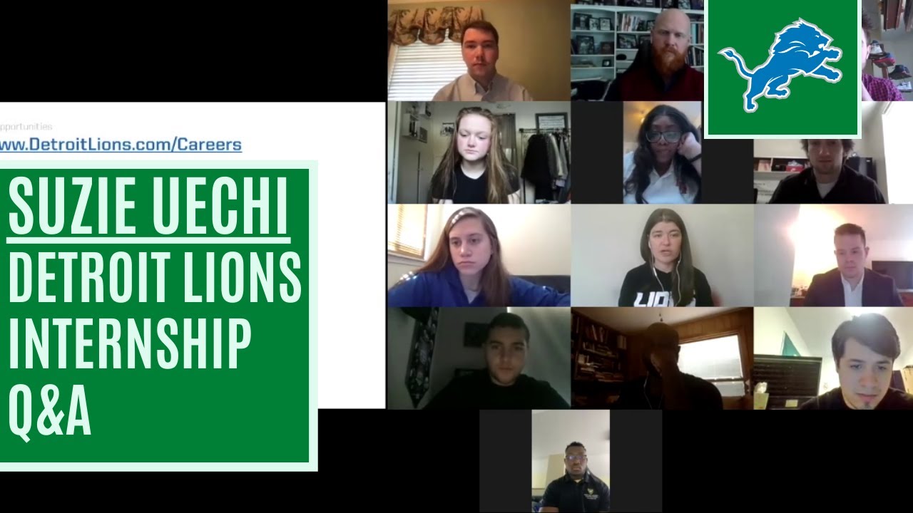 Detroit Lions NFL Internship Q&A Session