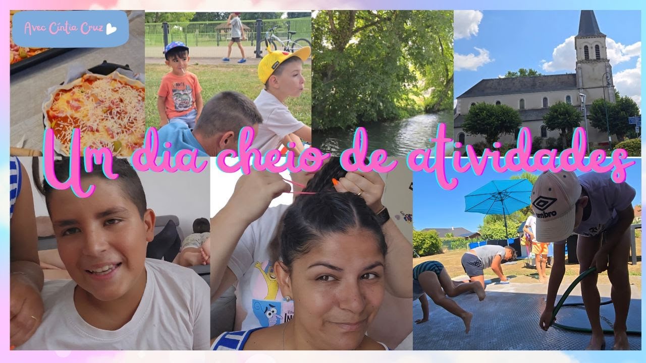 A minha cunhada fez-me trançinhas, fomos ao parque, fizemos pizzas e muito mais....