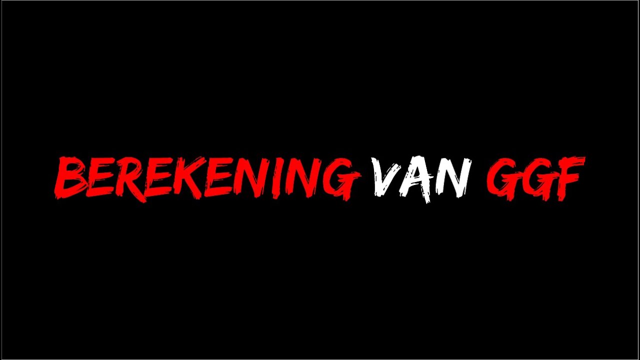Berekening van GGF