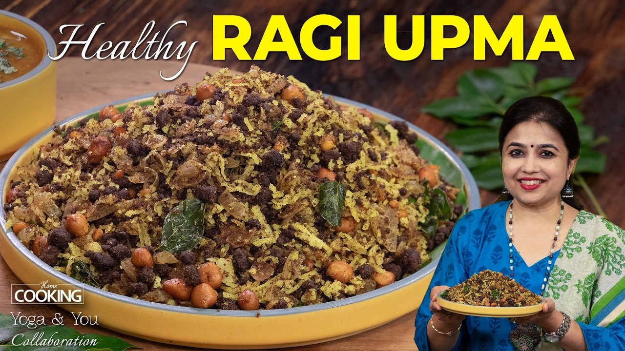 Healthy Ragi Upma | Ayurvedic Inspired Breakfast | Post Yoga Meal