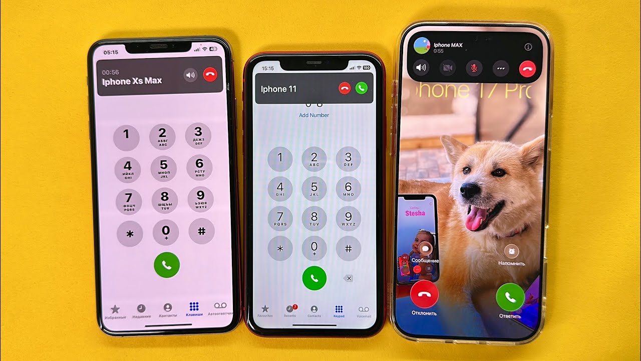 Three Incoming Call iPhone 11, iPhone XS Max, iPhone 17 pro max Second Line
