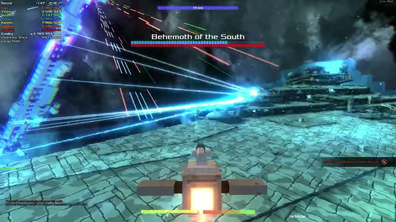 Avorion Monarch Class Star Wars Battleship against Behemoth Boss