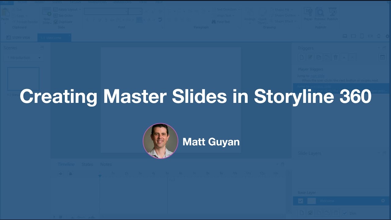 Creating Master Slides in Articulate Storyline 360