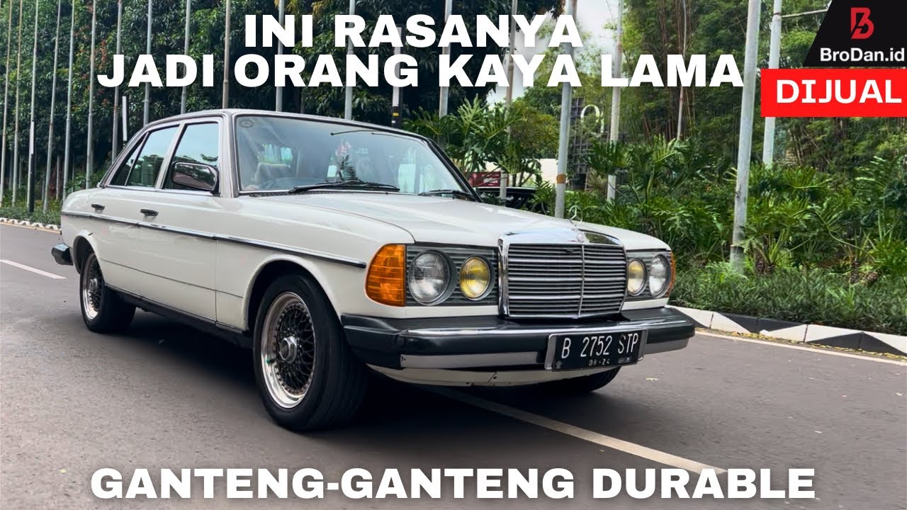 USDM STYLE MERCY TIGER SLIDING ROOF PLUS AUTOMATIC!  MERCEDES BENZ W123 280e, MOBIL ORANG KAYA LAMA