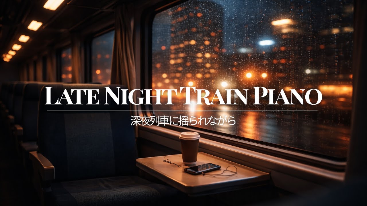 BGM Playlist – Late Night Train Piano for Sleep & Relax