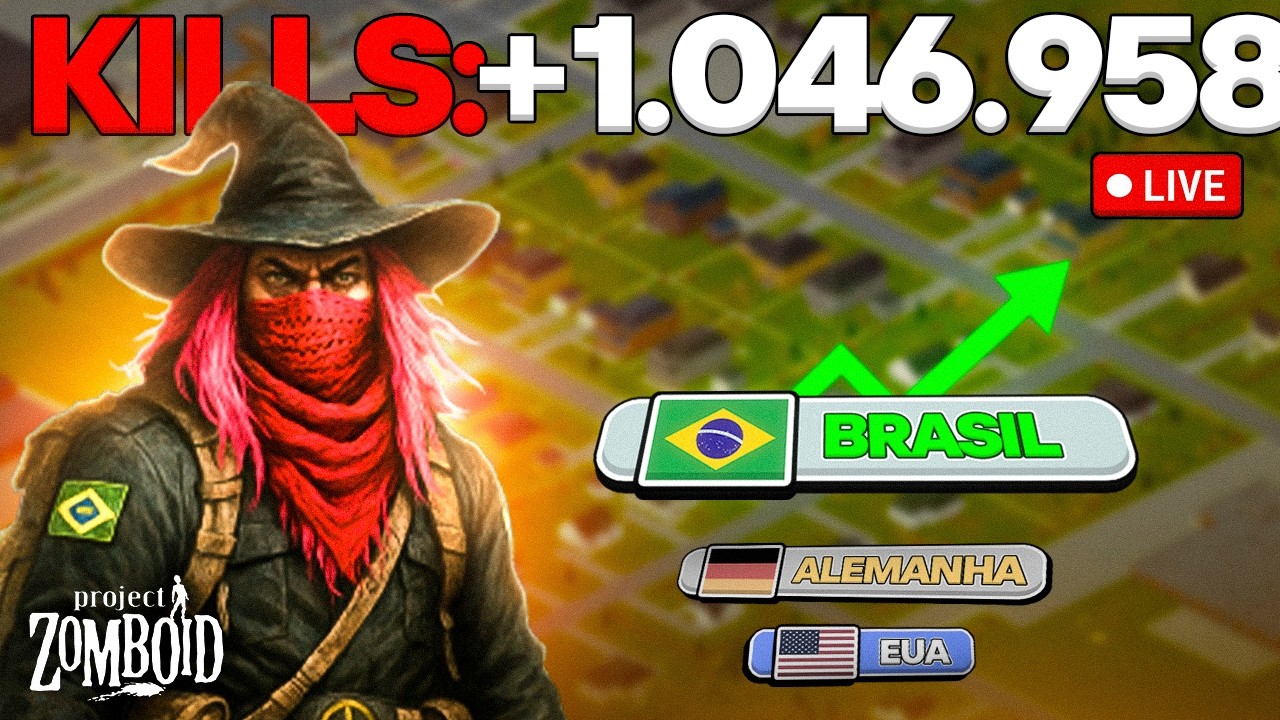 🔴 AO VIVO | 1.046.958 KILLS 8 anos de Sobrevivência | O MUNDIAL DE ZOMBOID 🇧🇷