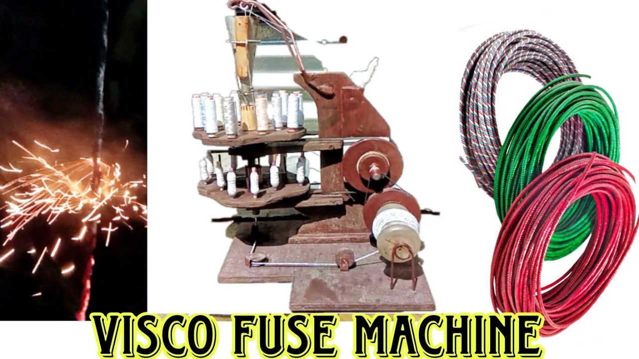 Homemade visco fuse machine.Easyest to make at home.#fireworks #homemade