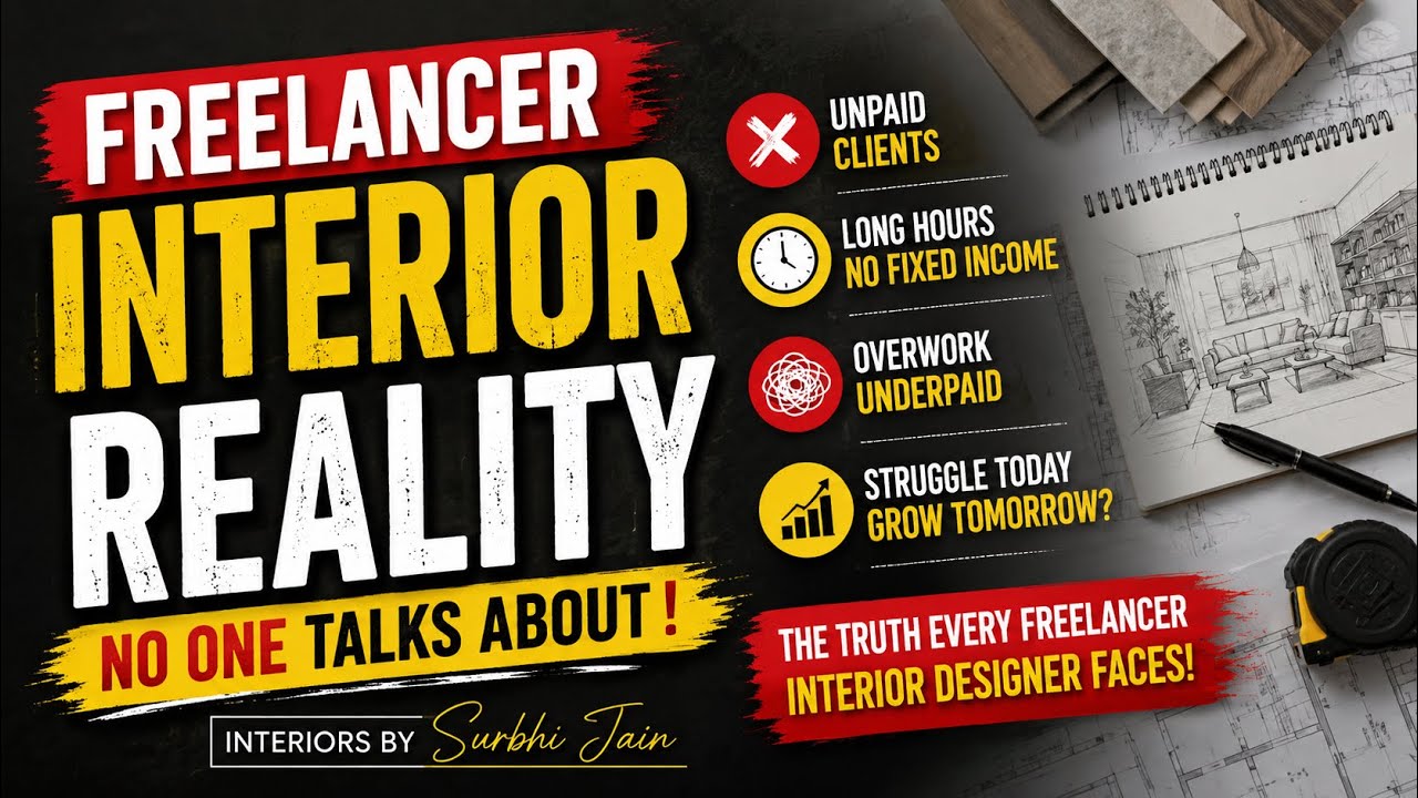The Reality of Freelance Interior Design: Salary, Clients & The Truth About the Career in India 😡