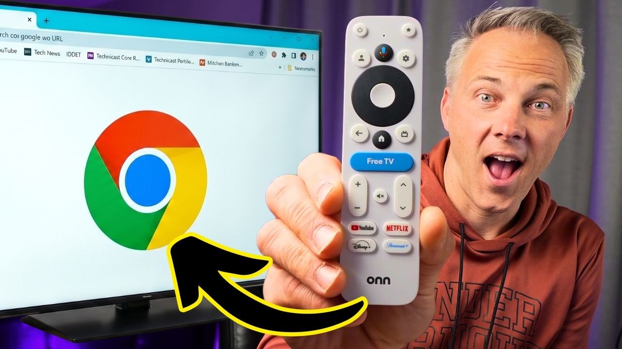 A WEB BROWSER on your Google TV (SO easy to setup)