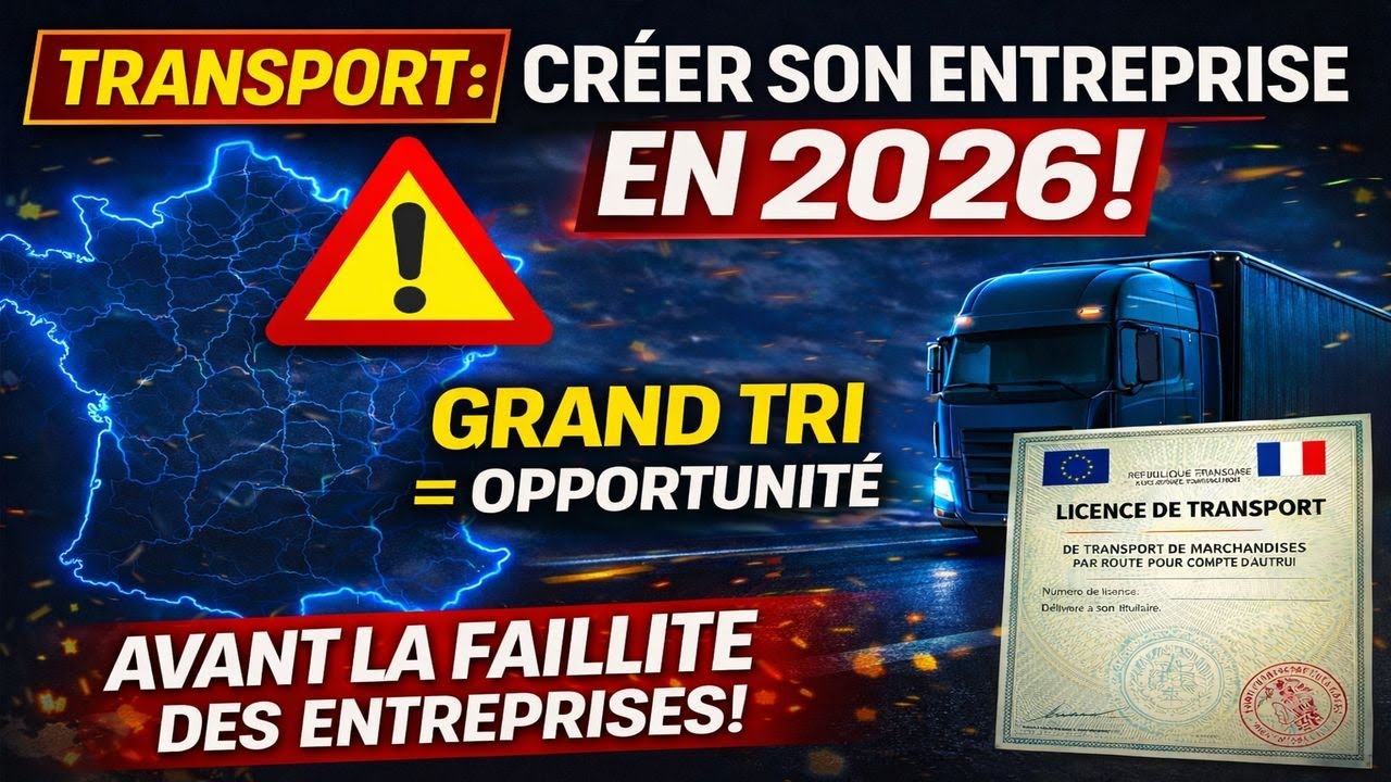 Créer son entreprise, de transport en 2026 : ça vaut le coup ? (Capacité de Transport etc.)