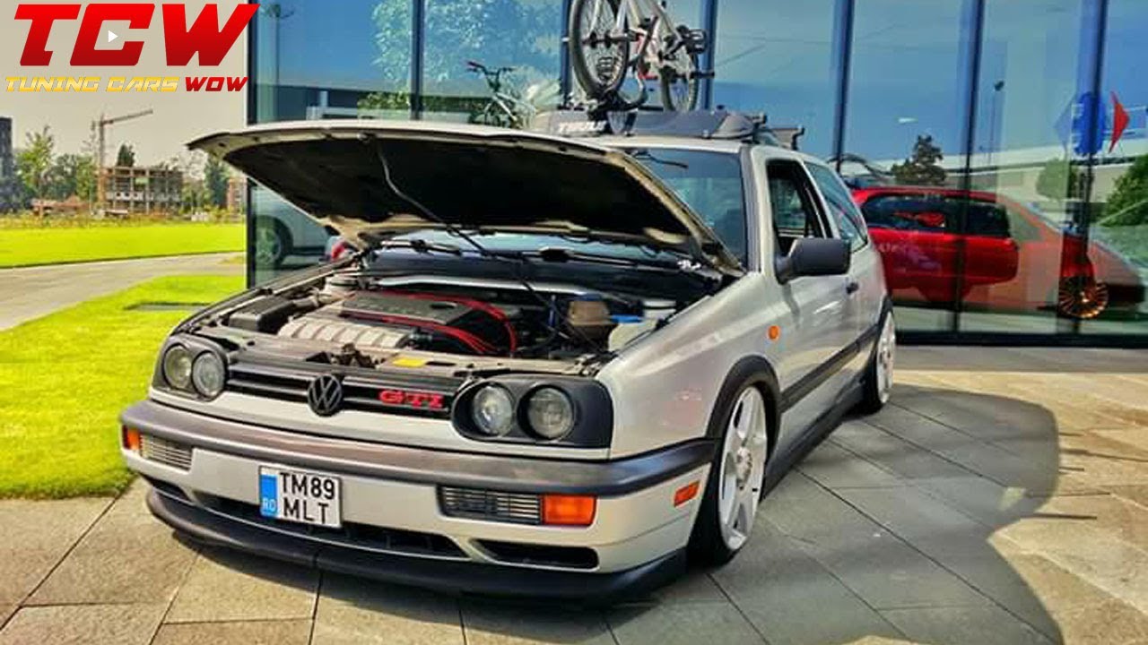 VW Golf MK3 Hella Bagged on BBS Rims Modified by Nicky