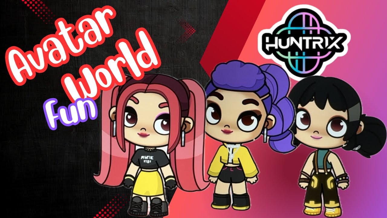 Huntrix Avatar Makeover | Huntrix Rumi, Mira and Zoey in Avatar World | Cute K-Pop Avatar Makeover