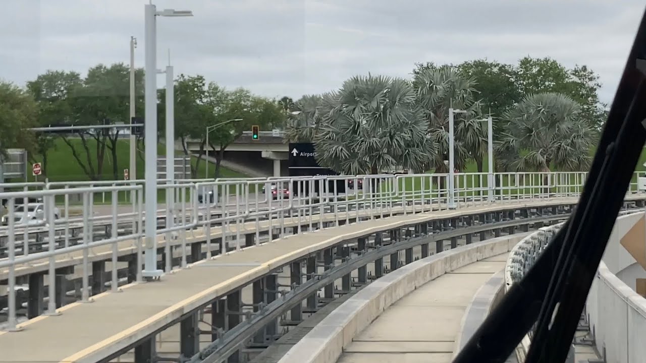 SkyConnect Train Ride to Airport Terminal