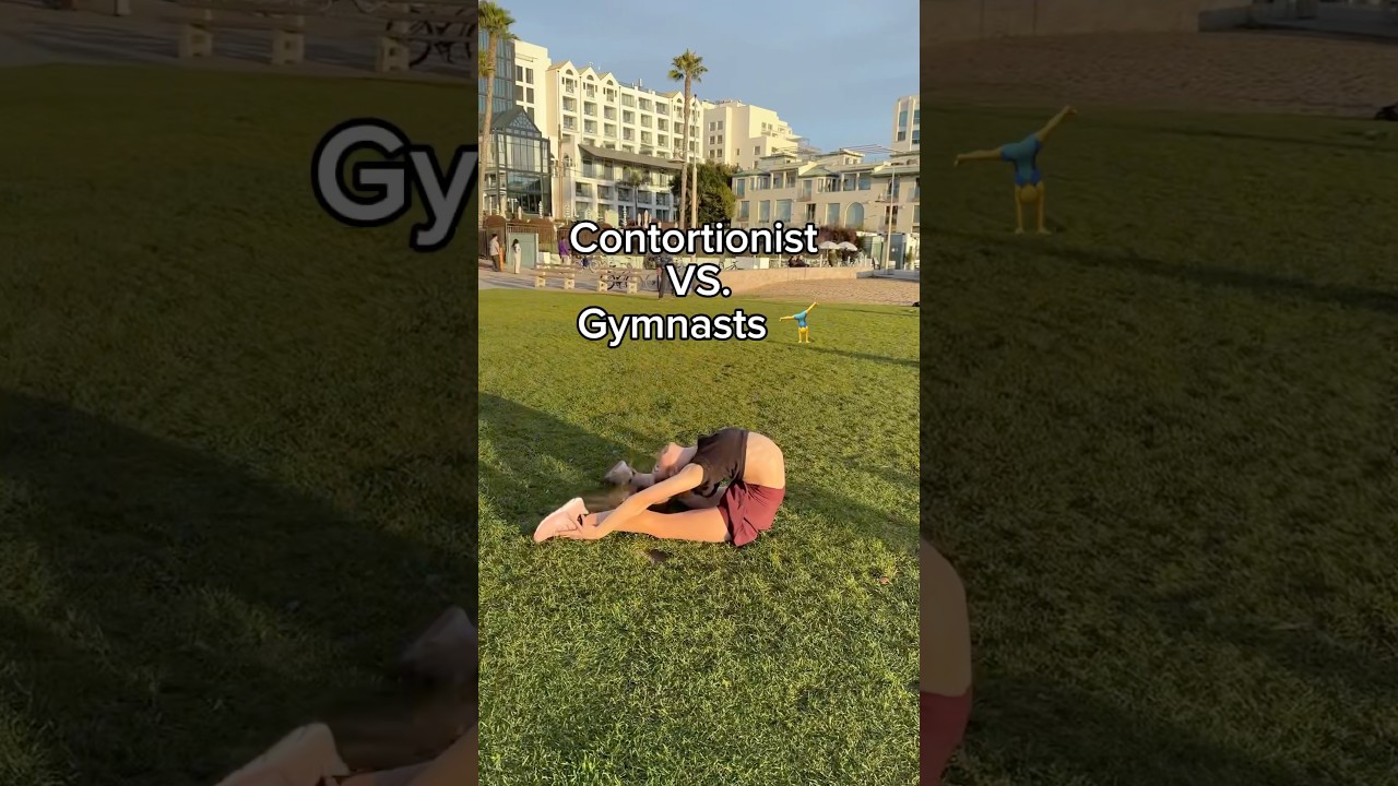 Contortionist vs. Gymnast Challenge! 🤯@annamcnulty #gymnastics #gymnast #olympics #contortion