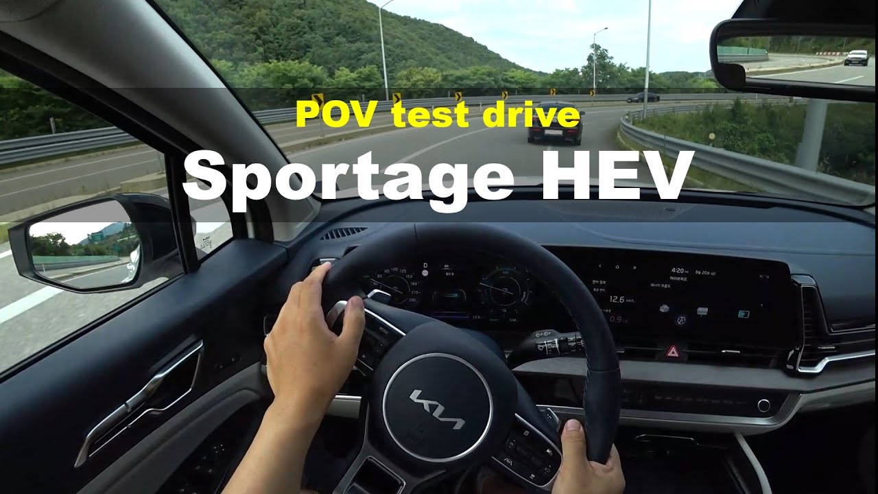 2022 KIA Sportage Hybrid POV test drive, review