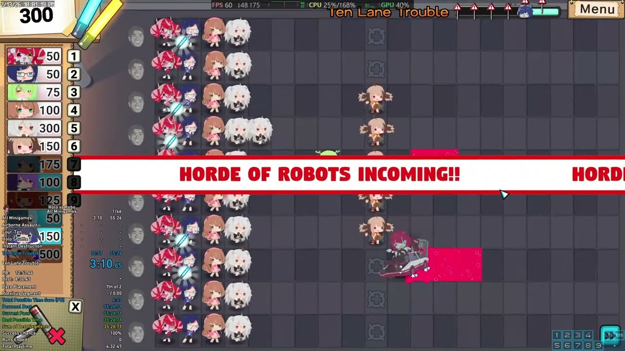 Holo vs Robo - Ten Lane Trouble in 8:12