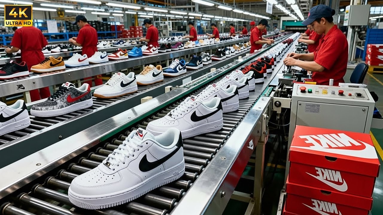 Inside the Nike Factory – How Millions of Sneakers Are Made Every Day! 👟