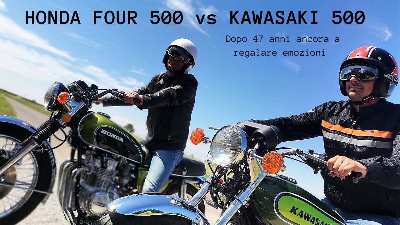 Kawasaki 500 vs Honda four 500