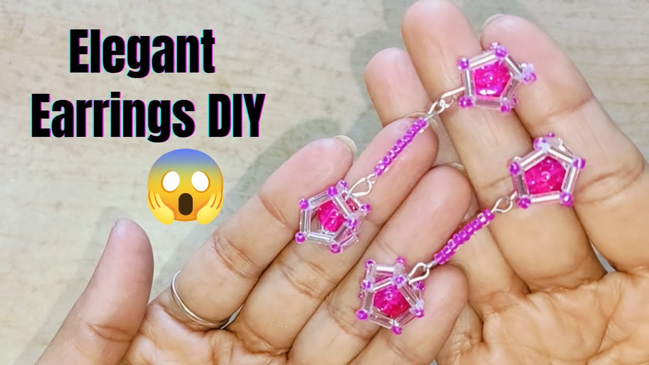 Beautiful & Elegant Earrings Making at Home 💎 | Step by Step DIY Earrings