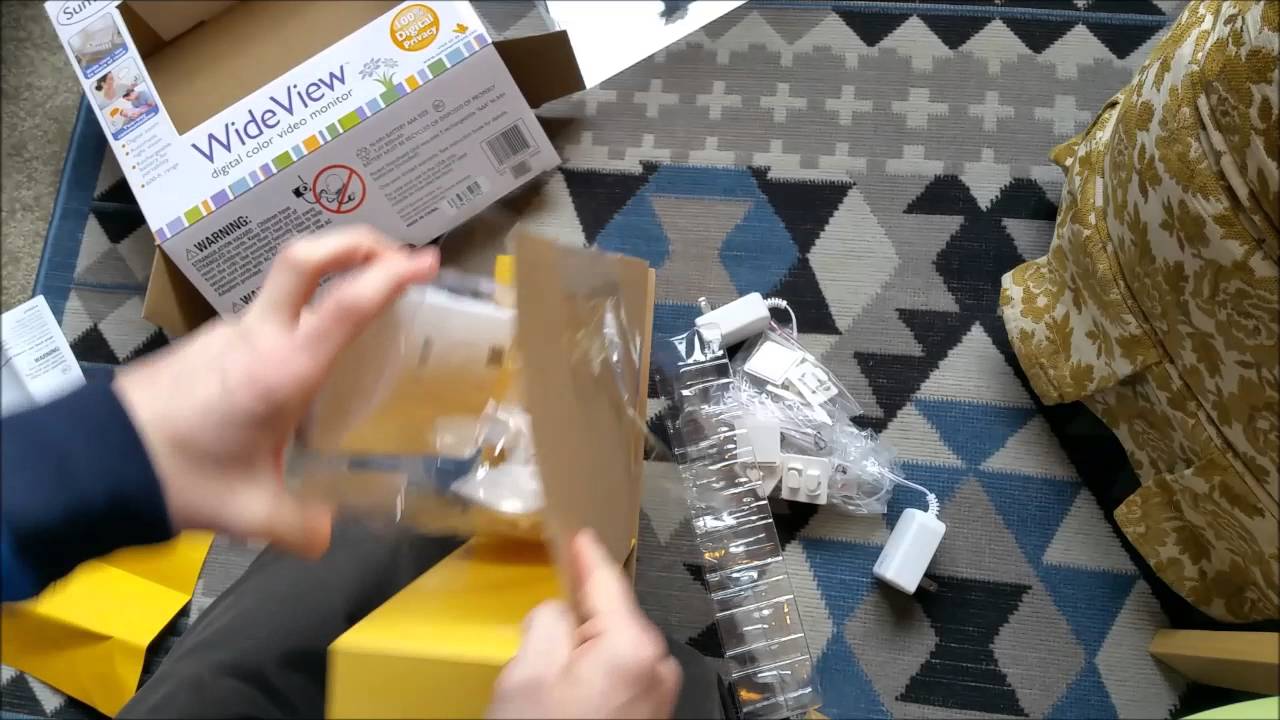 Summer Infant WideView Digital Color Video Baby Monitor Unboxing