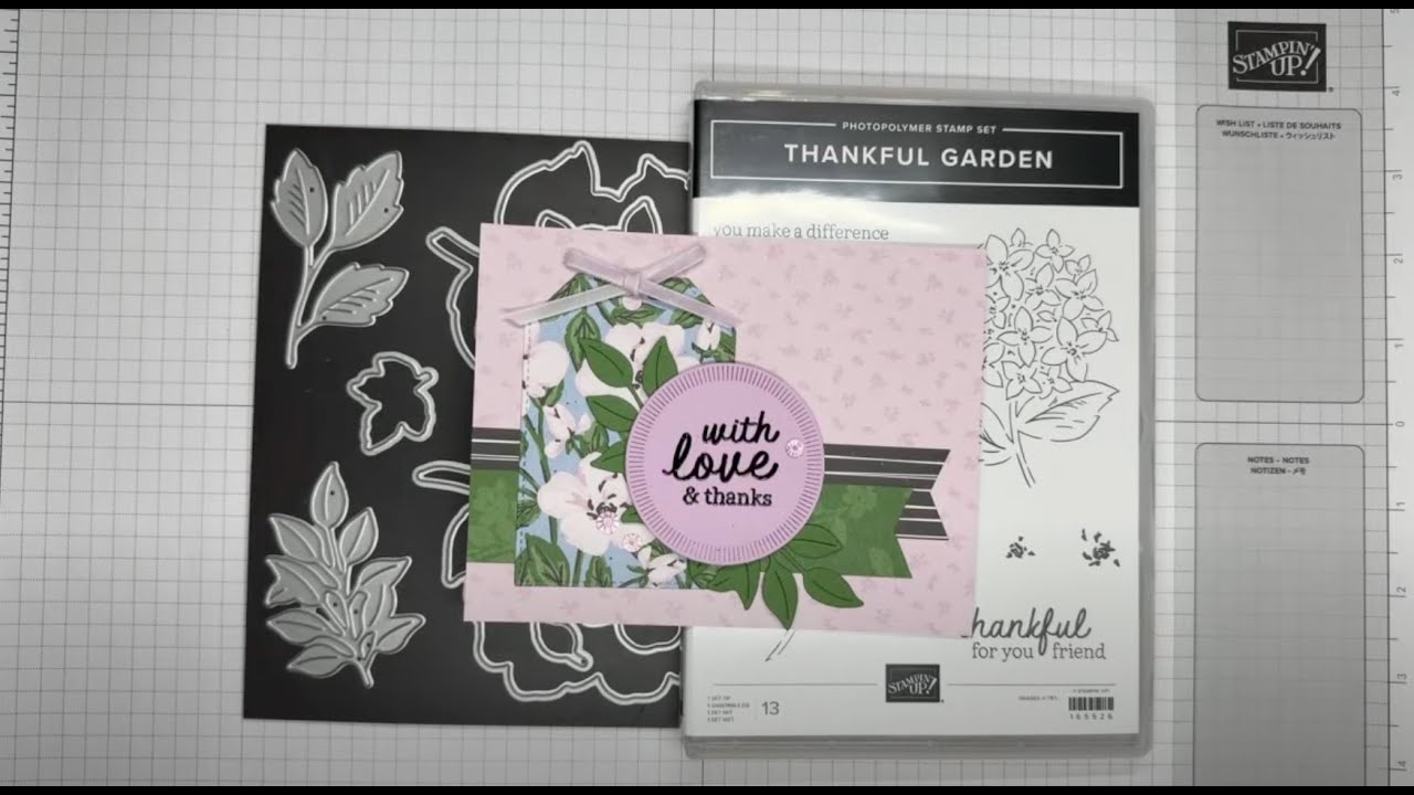 Stampin&rsquo; Up! Thankful Garden Thank You Card Tutorial #diy #papercrafting #patternedpaper #cardmaking