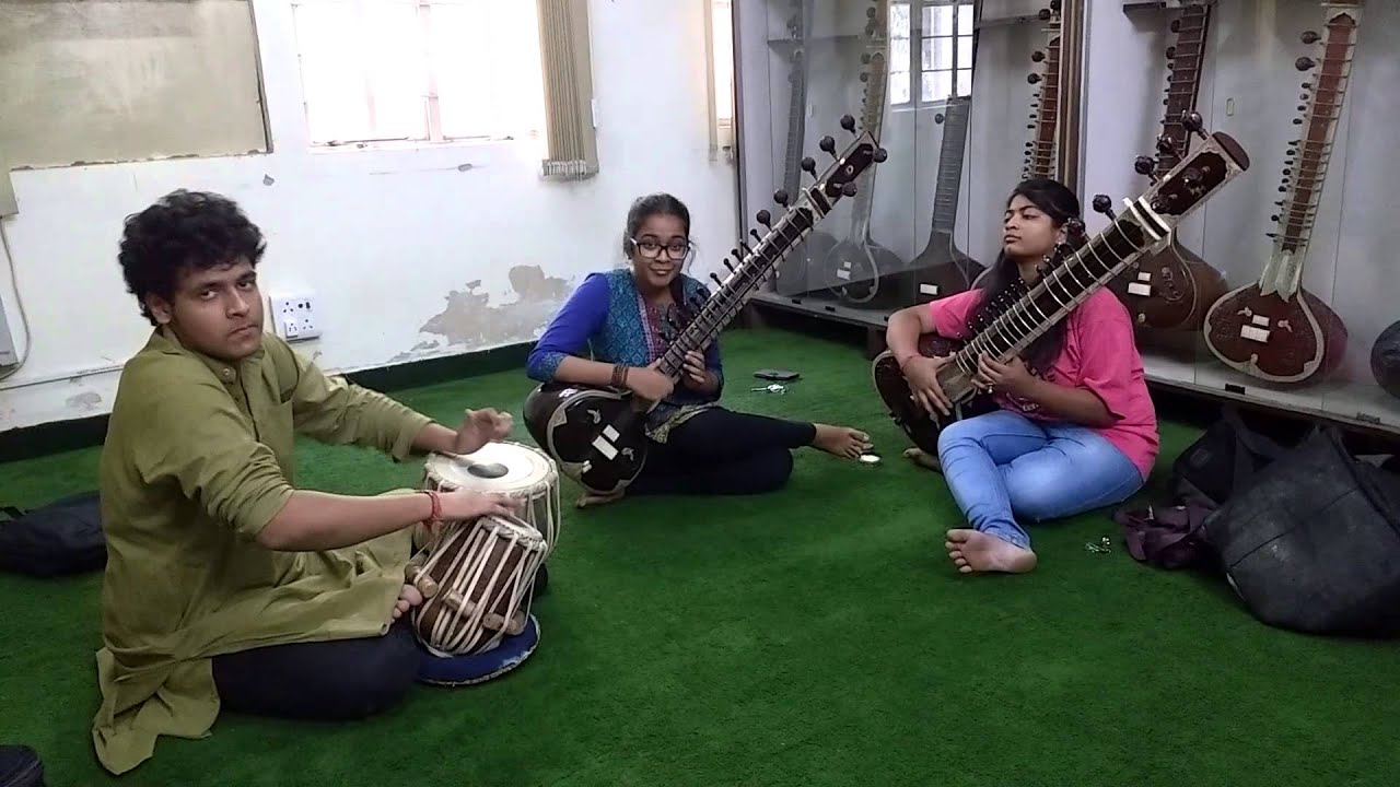 Duet sitar recital on raga desh