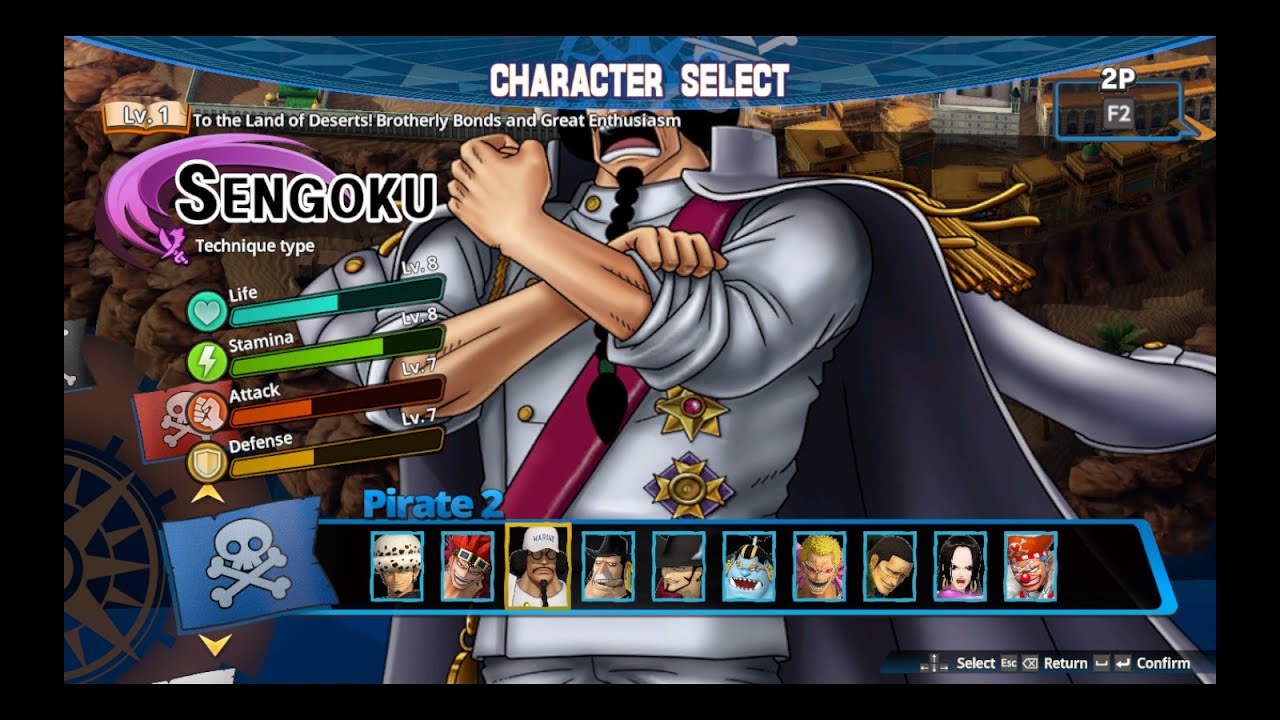 One Piece pirate warriors 4 Sengoku Moveset Mod.