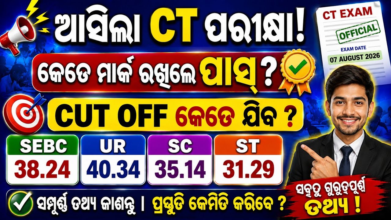 CT cut off marks 2026-27|CT exam entrance pass out marks|CT qualify mark 2026